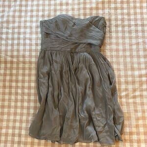 J Crew Strapless Mini Dress 100% Silk size 10P